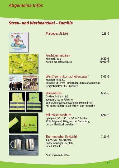 Familien-Programme 2019 im Schwäbischen Albverein.