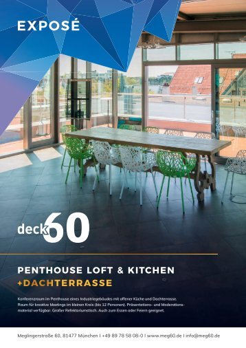 Exposé deck60 - Penthouse Loft & Kitchen