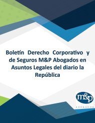 Boletín Derecho Corporativo y de Seguros OBS