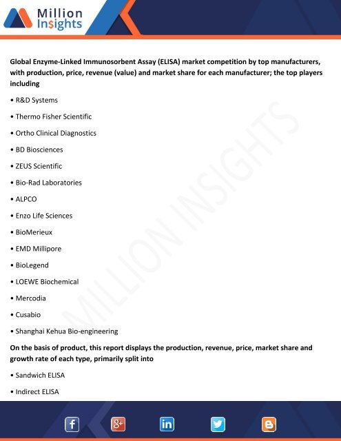 Enzyme-Linked Immunosorbent Assay (ELISA) Market Size, Industry Share, Growth &amp; Trend Forecast 2018-2025