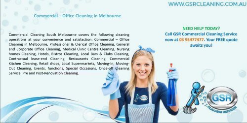 Commercial – Office Cleaning in Melbourne