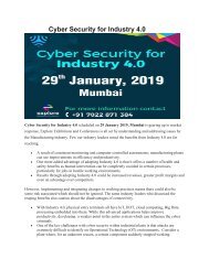 Cyber Security for Industry 4.0-Holiday Inn International Airport,Mumbai.