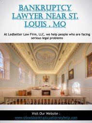 Bankruptcy Lawyer Near St. Louis , Mo