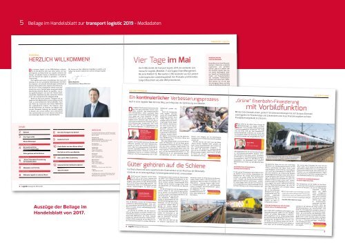 transport logistik in München 2019 Mediadaten Logistik bewegt die Wirtschaft