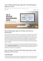 tvisha.com-Top 10 Office Messenger Apps like Troop Messenger Slack and Twist