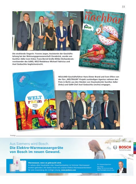 VNW-Magazin - Ausgabe 5/2018