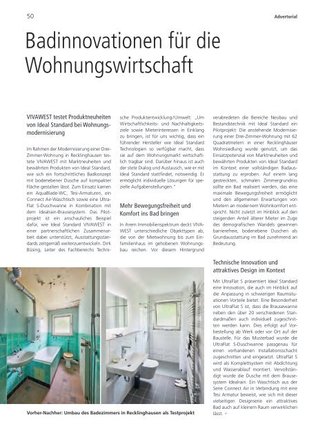 VNW-Magazin - Ausgabe 5/2018