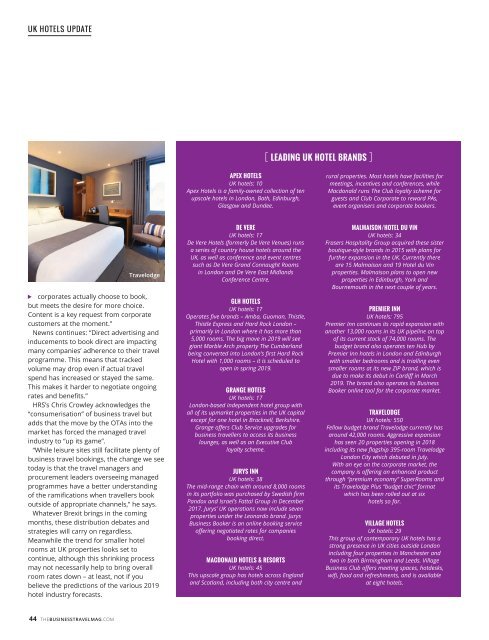 The Business Travel Magazine December/January 2018/19