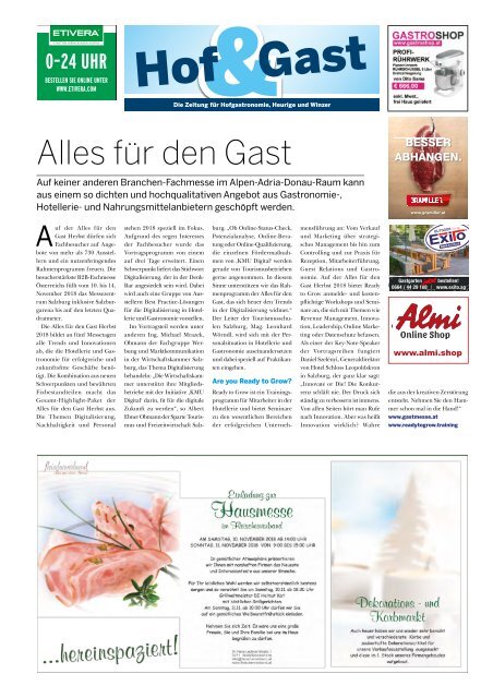 Hof & Markt | Fleisch & Markt | Hof & Gast 07/2018 a