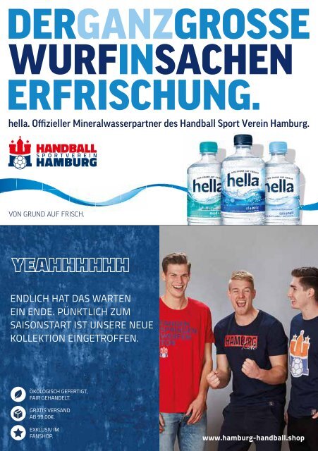 Hallenheft | Handball Sport Verein Hamburg vs. VfL Lübeck-Schwartau
