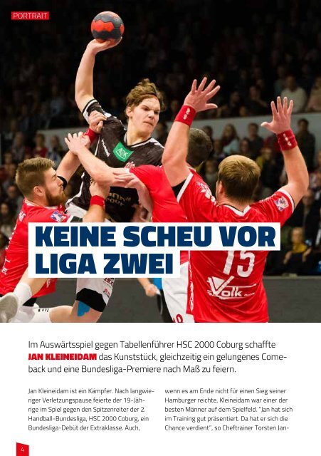 Hallenheft | Handball Sport Verein Hamburg vs. VfL Lübeck-Schwartau