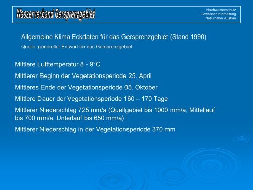 Gersprenz von der Quelle bis zur - KLARA-Net