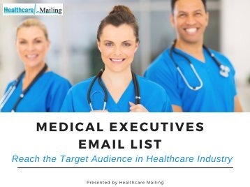 Medical Executives Mailing List