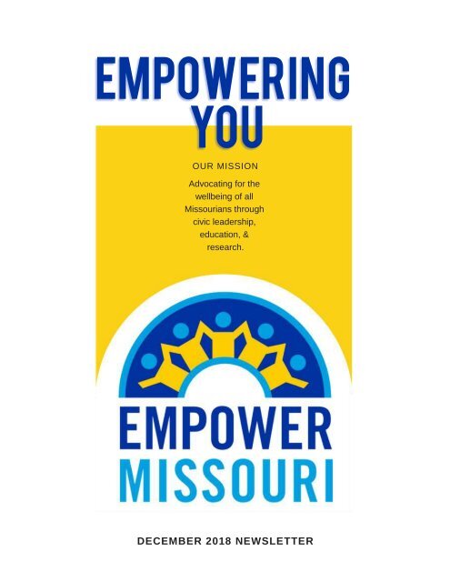 Empowering You December 2018 Newsetter