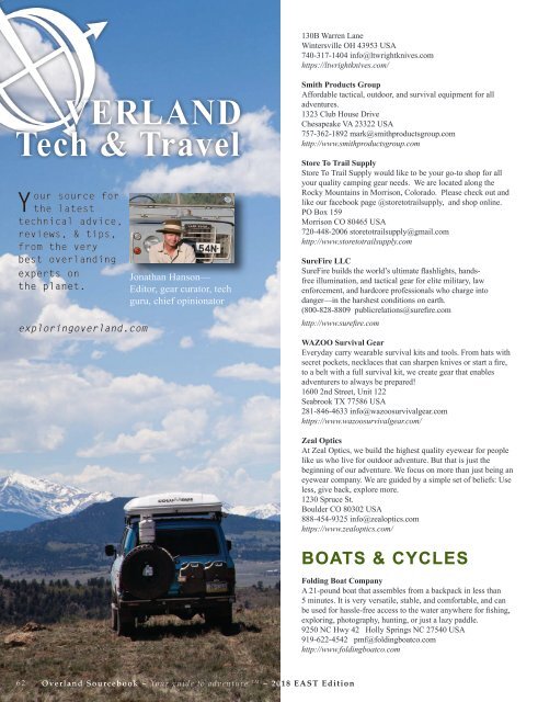 Overland Sourcebook 2018 EAST