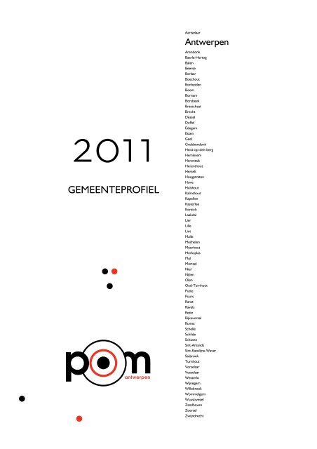 Starters gemeente Antwerpen (per kwartaal) - POM Antwerpen