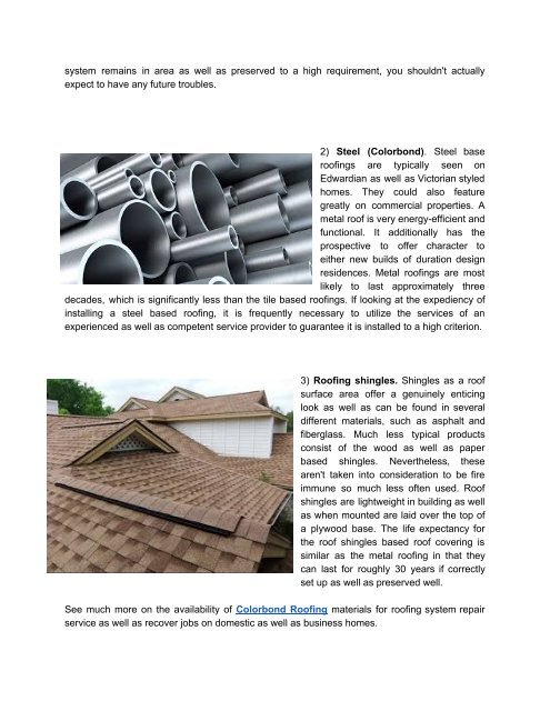 Different Types of Best Roof Materials