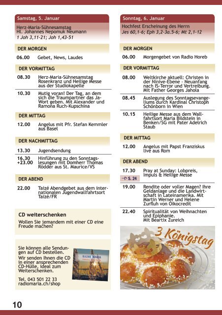 Radio Maria Magazin - Januar 2019