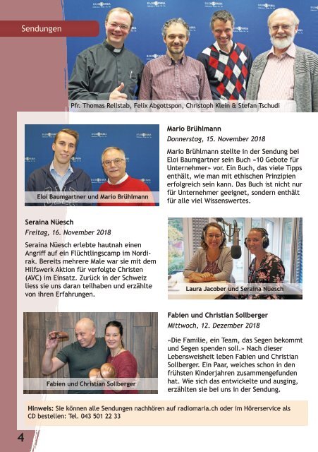 Radio Maria Magazin - Januar 2019