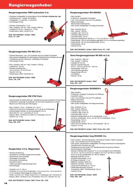 dema-handel.ch Werkstatt Katalog