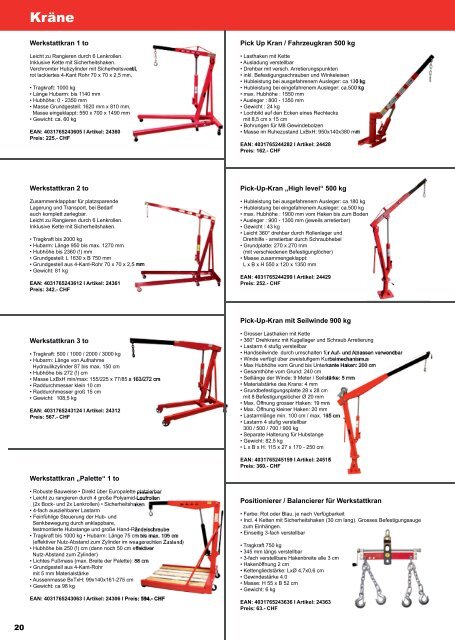 dema-handel.ch Werkstatt Katalog