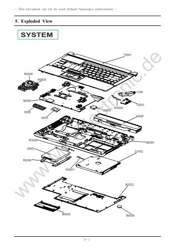 5. Exploded View UNIT-HOSUNG_TOP - MK Electronic