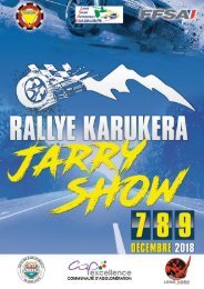 Programme Rallye Karukera Jarry Show 2018