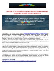 Flexible AC Transmission System Market Demand Supply, Segments, Growth, Drivers and 2020