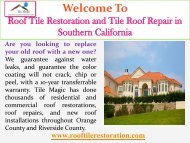 Roof Tile Restoration and Tile Roof Repair in Southern California