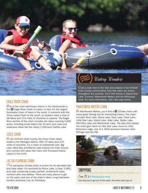 Vilas County Visitor Guide - 2019