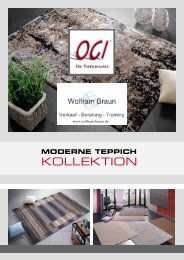 Moderne Teppich Kollektion OCI www.Wolfram-Braun.de