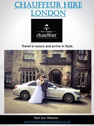 Chauffeur Hire London