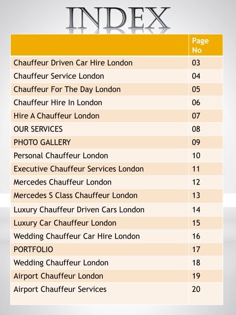 Chauffeur Hire London