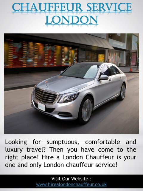 Chauffeur Hire London