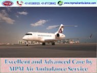 Advance Life-support System by MPM Air Ambulance Service Bhopal