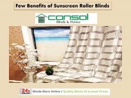 Sunscreen Roller Blinds