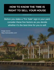 HOW TO KNOW THE TIME IS RIGHT TO SELL YOUR HOUSE