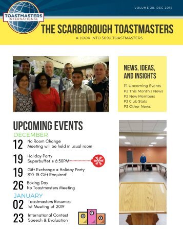 Toastmaster&#039;s Newsletter (1)