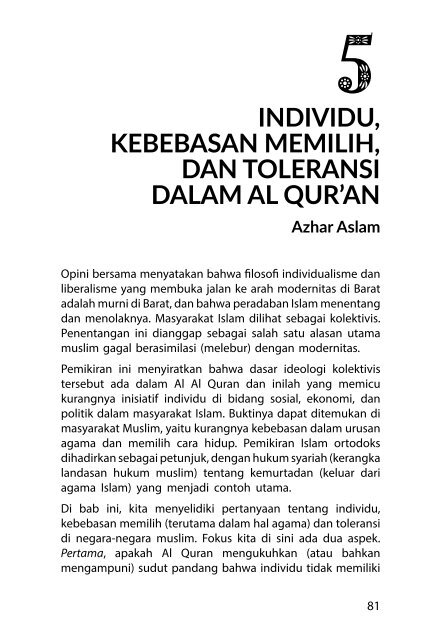 Islam dan Kebebasan