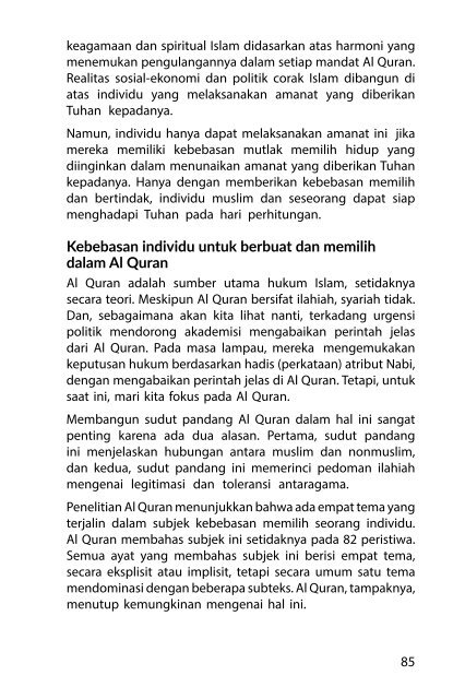 Islam dan Kebebasan