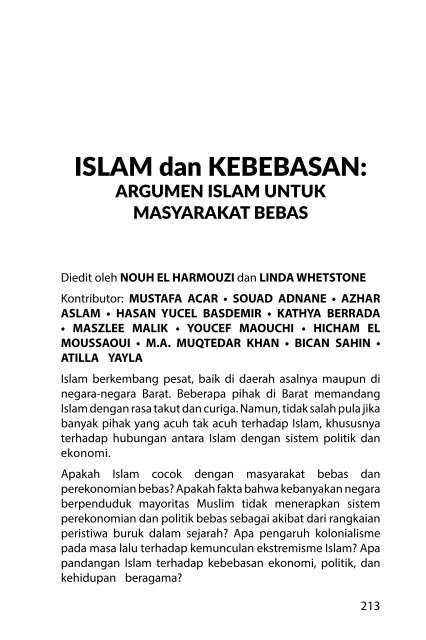 Islam dan Kebebasan