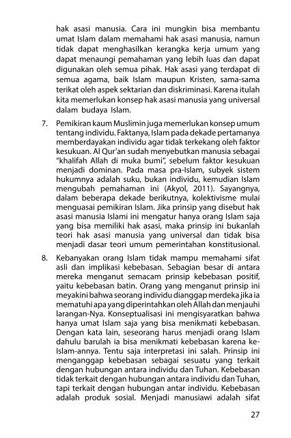 Islam dan Kebebasan