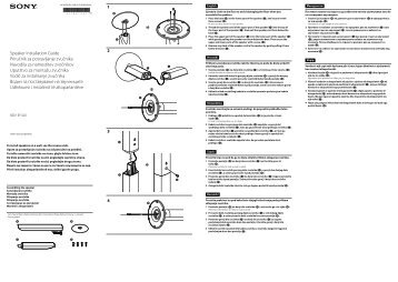 Sony BDV-EF420 - BDV-EF420 Guide d'installation des enceintes Croate