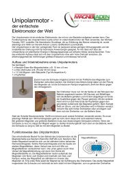 Unipolarmotor als pdf - Magnetladen