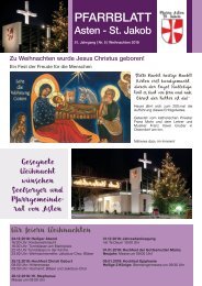 Pfarrblatt Asten 2018 Weihnachten