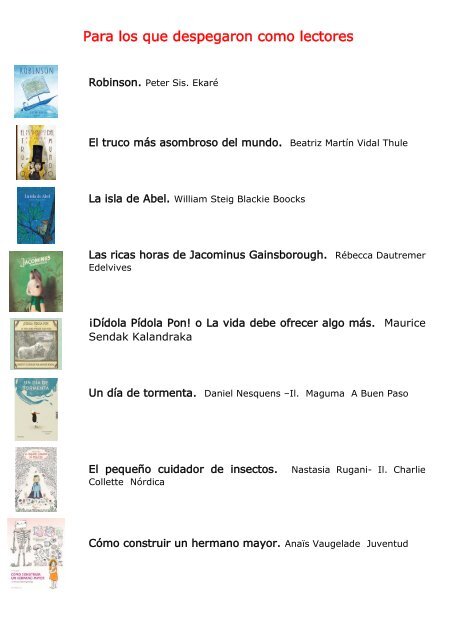 Lecturas para invierno 2018