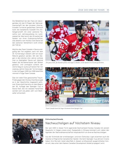 92. Spengler Cup Davos - Jahrbuch 2018 (40-er Jahre)