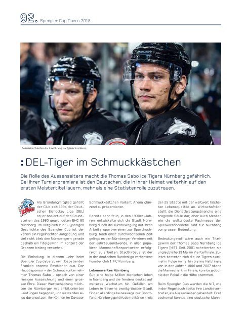 92. Spengler Cup Davos - Jahrbuch 2018 (40-er Jahre)