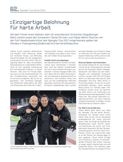 92. Spengler Cup Davos - Jahrbuch 2018 (40-er Jahre)