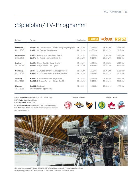 92. Spengler Cup Davos - Jahrbuch 2018 (40-er Jahre)